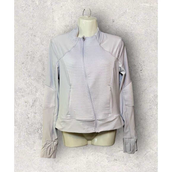 Mondetta Women's Size Small Moto Zip Jacket Athleisure Performance Seafoam Blue - Picture 1 of 4